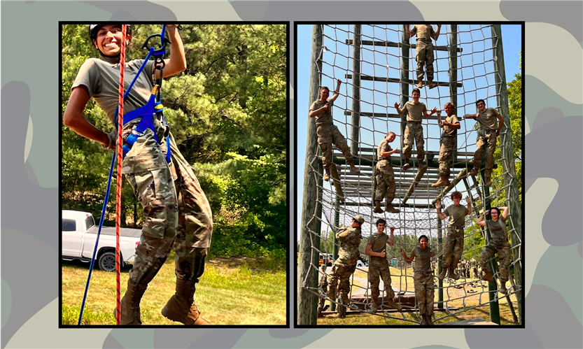 Franklin High cadets at JROTC Cadet Leadership Camp